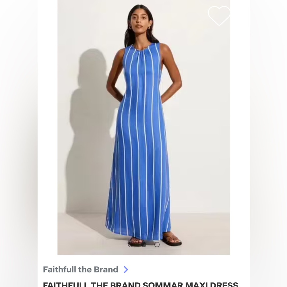 Faithfull the Brand Sommar Maxi Dress San Vito Stripe